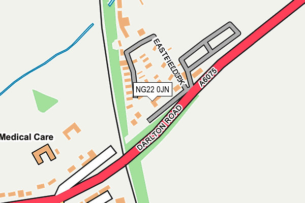 NG22 0JN map - OS OpenMap – Local (Ordnance Survey)