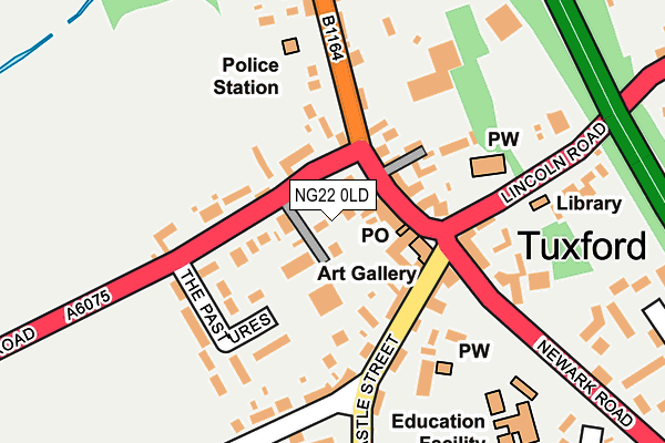 NG22 0LD map - OS OpenMap – Local (Ordnance Survey)