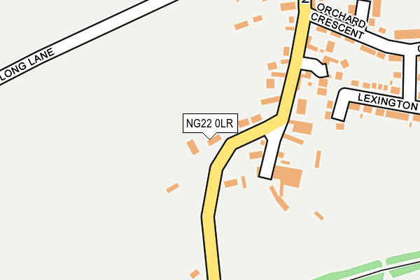 NG22 0LR map - OS OpenMap – Local (Ordnance Survey)