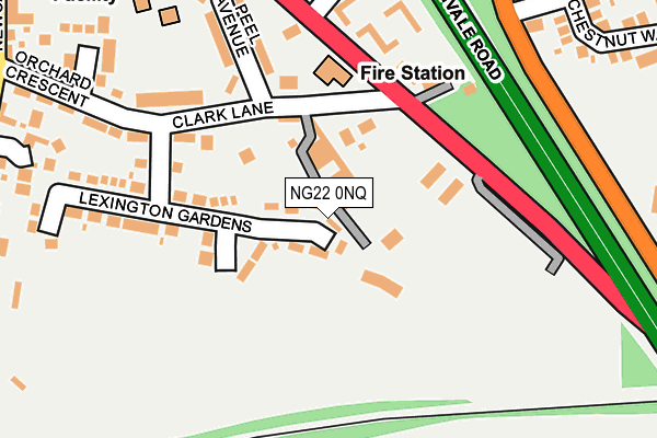 NG22 0NQ map - OS OpenMap – Local (Ordnance Survey)
