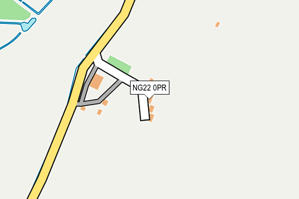 NG22 0PR map - OS OpenMap – Local (Ordnance Survey)