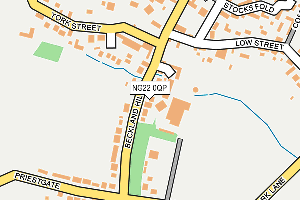 NG22 0QP map - OS OpenMap – Local (Ordnance Survey)