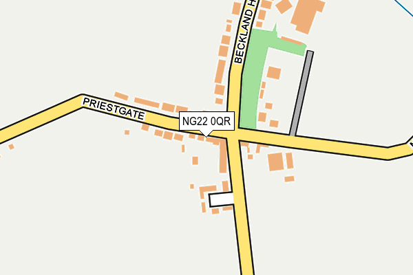 NG22 0QR map - OS OpenMap – Local (Ordnance Survey)