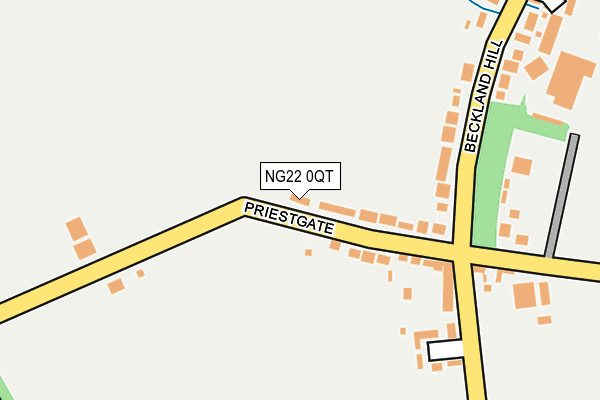 NG22 0QT map - OS OpenMap – Local (Ordnance Survey)