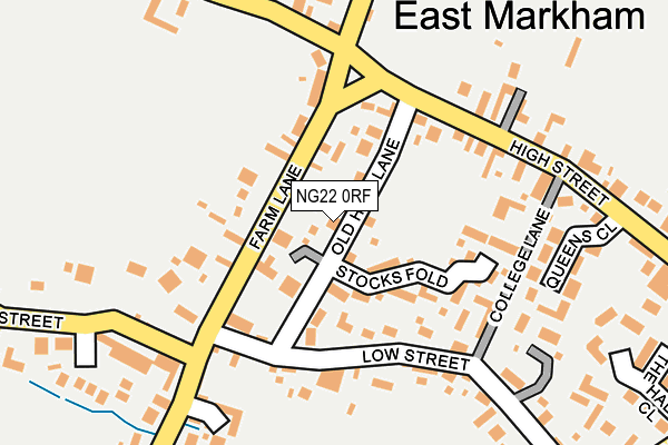 NG22 0RF map - OS OpenMap – Local (Ordnance Survey)