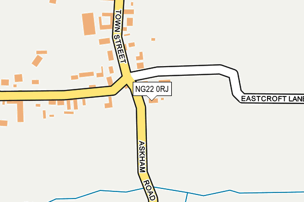 NG22 0RJ map - OS OpenMap – Local (Ordnance Survey)