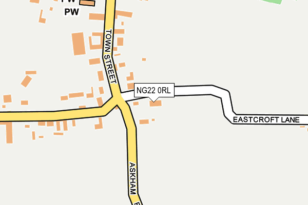 NG22 0RL map - OS OpenMap – Local (Ordnance Survey)