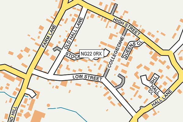 NG22 0RX map - OS OpenMap – Local (Ordnance Survey)