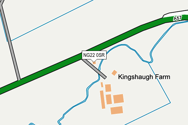NG22 0SR map - OS OpenMap – Local (Ordnance Survey)