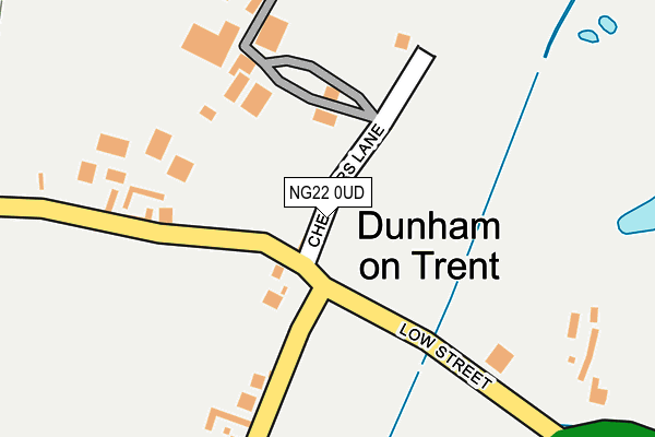 NG22 0UD map - OS OpenMap – Local (Ordnance Survey)