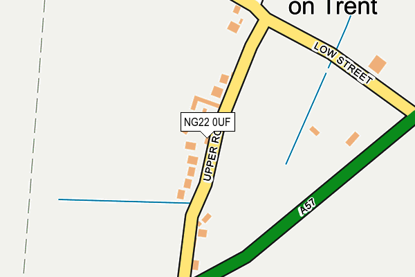 NG22 0UF map - OS OpenMap – Local (Ordnance Survey)