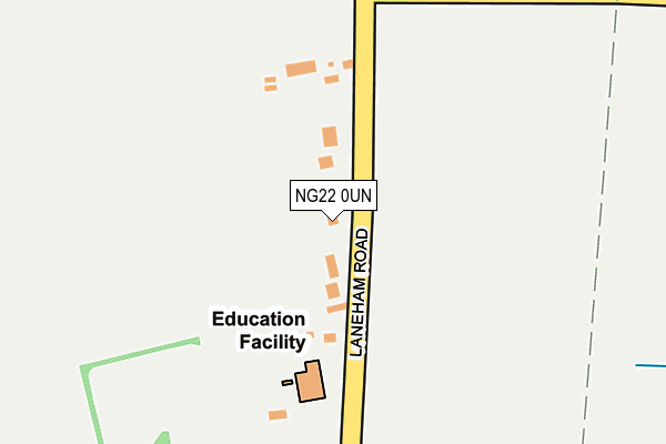 NG22 0UN map - OS OpenMap – Local (Ordnance Survey)