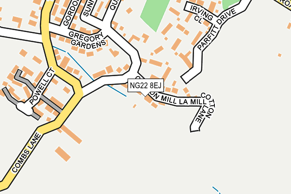 NG22 8EJ map - OS OpenMap – Local (Ordnance Survey)