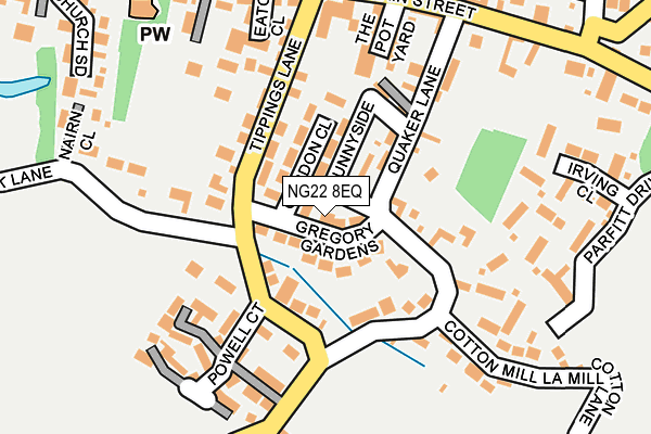 NG22 8EQ map - OS OpenMap – Local (Ordnance Survey)