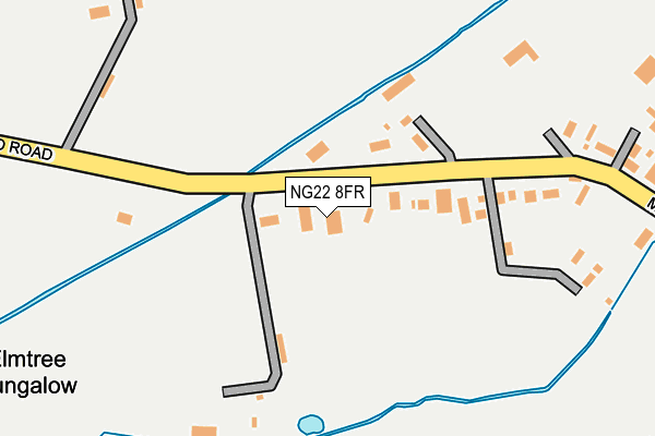 NG22 8FR map - OS OpenMap – Local (Ordnance Survey)