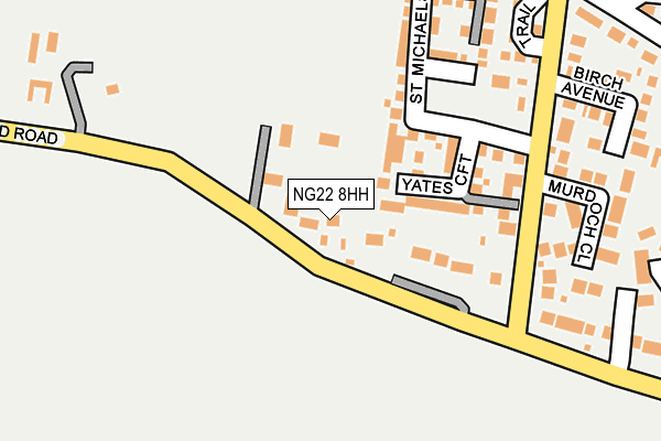 NG22 8HH map - OS OpenMap – Local (Ordnance Survey)