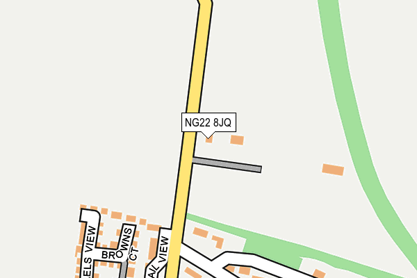 NG22 8JQ map - OS OpenMap – Local (Ordnance Survey)