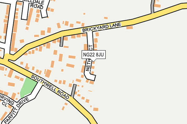 NG22 8JU map - OS OpenMap – Local (Ordnance Survey)