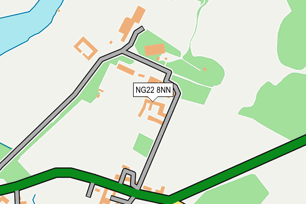 NG22 8NN map - OS OpenMap – Local (Ordnance Survey)