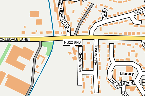NG22 8RD map - OS OpenMap – Local (Ordnance Survey)