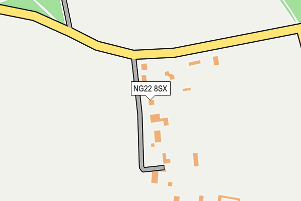 NG22 8SX map - OS OpenMap – Local (Ordnance Survey)