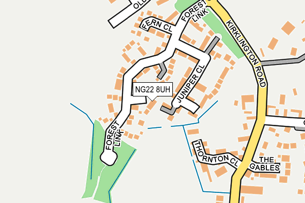 NG22 8UH map - OS OpenMap – Local (Ordnance Survey)