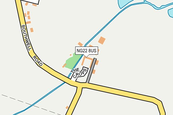 NG22 8US map - OS OpenMap – Local (Ordnance Survey)