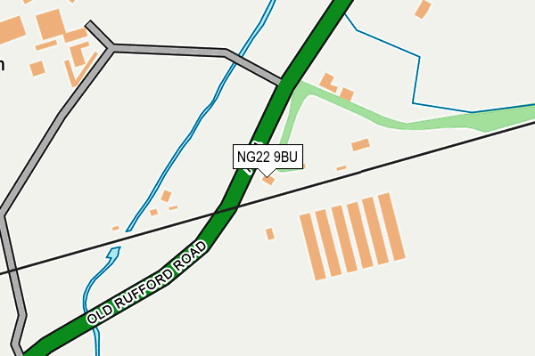 NG22 9BU map - OS OpenMap – Local (Ordnance Survey)