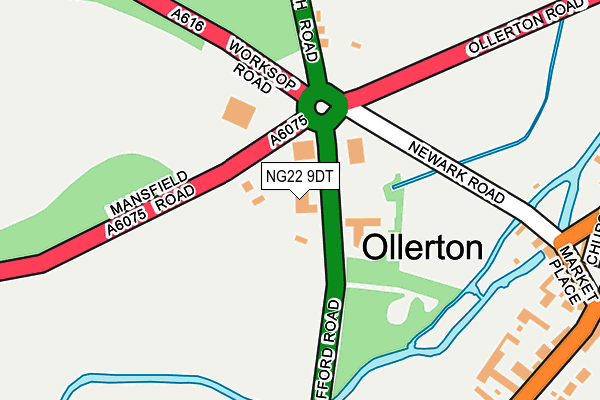 NG22 9DT map - OS OpenMap – Local (Ordnance Survey)