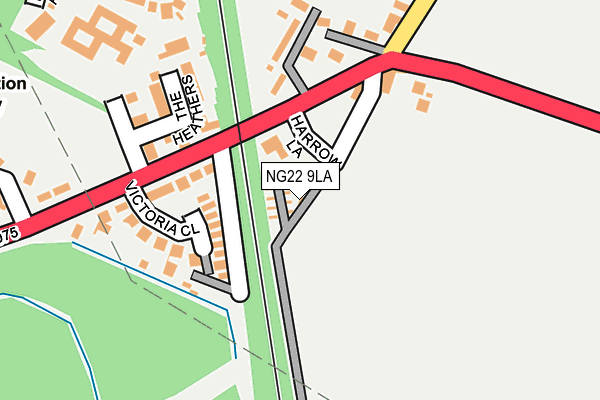 NG22 9LA map - OS OpenMap – Local (Ordnance Survey)