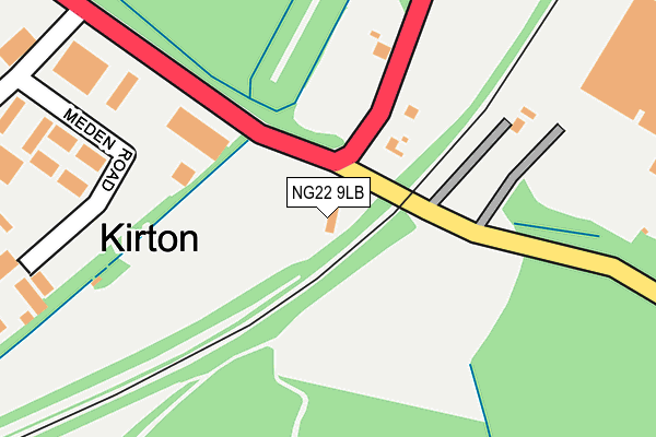 NG22 9LB map - OS OpenMap – Local (Ordnance Survey)