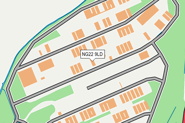 NG22 9LD map - OS OpenMap – Local (Ordnance Survey)