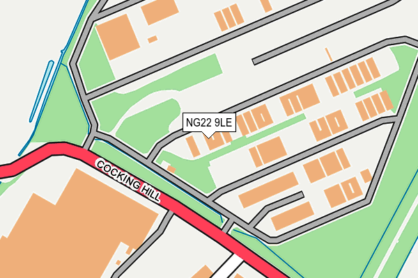 NG22 9LE map - OS OpenMap – Local (Ordnance Survey)