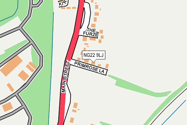 NG22 9LJ map - OS OpenMap – Local (Ordnance Survey)