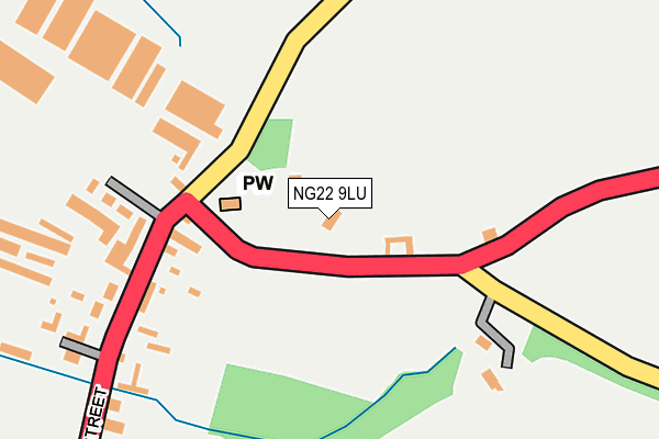NG22 9LU map - OS OpenMap – Local (Ordnance Survey)