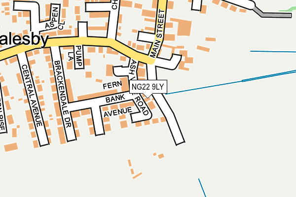 NG22 9LY map - OS OpenMap – Local (Ordnance Survey)