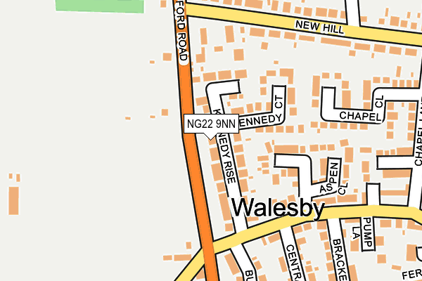 NG22 9NN map - OS OpenMap – Local (Ordnance Survey)