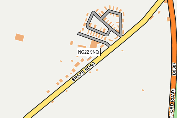 NG22 9NQ map - OS OpenMap – Local (Ordnance Survey)