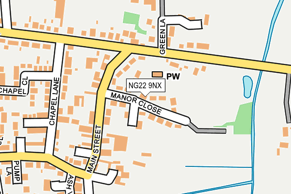 NG22 9NX map - OS OpenMap – Local (Ordnance Survey)