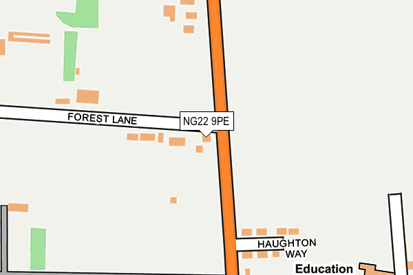 NG22 9PE map - OS OpenMap – Local (Ordnance Survey)