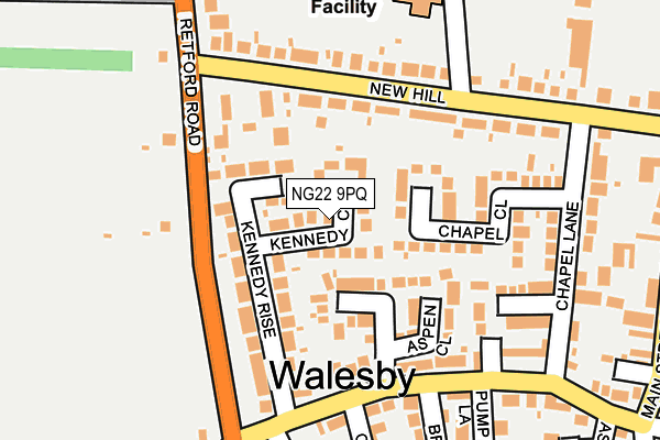 NG22 9PQ map - OS OpenMap – Local (Ordnance Survey)
