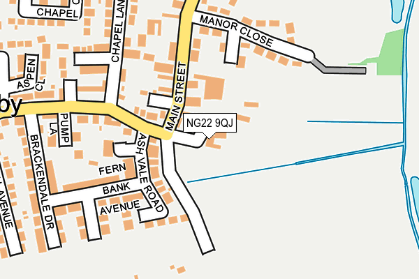 NG22 9QJ map - OS OpenMap – Local (Ordnance Survey)