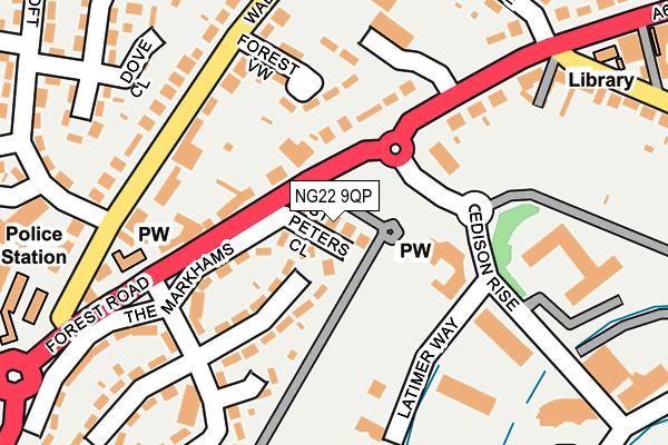 NG22 9QP map - OS OpenMap – Local (Ordnance Survey)