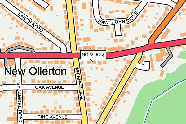 NG22 9QQ map - OS OpenMap – Local (Ordnance Survey)