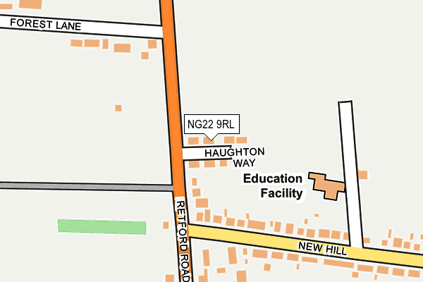 NG22 9RL map - OS OpenMap – Local (Ordnance Survey)