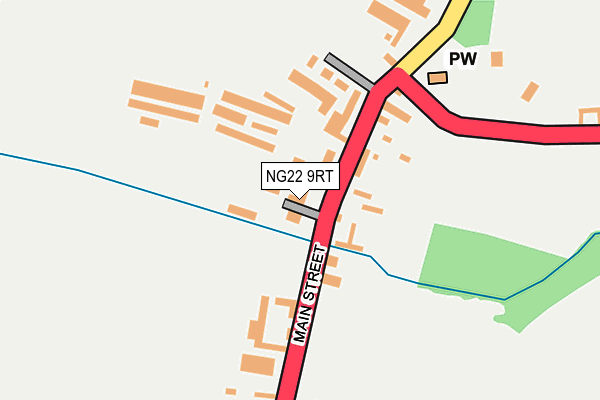 NG22 9RT map - OS OpenMap – Local (Ordnance Survey)