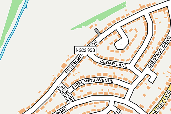 NG22 9SB map - OS OpenMap – Local (Ordnance Survey)