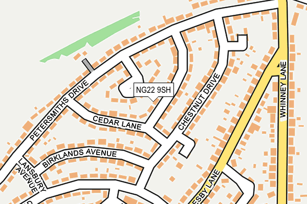 NG22 9SH map - OS OpenMap – Local (Ordnance Survey)