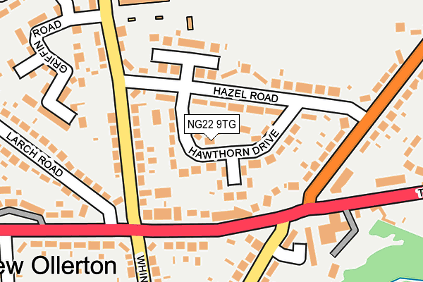 NG22 9TG map - OS OpenMap – Local (Ordnance Survey)