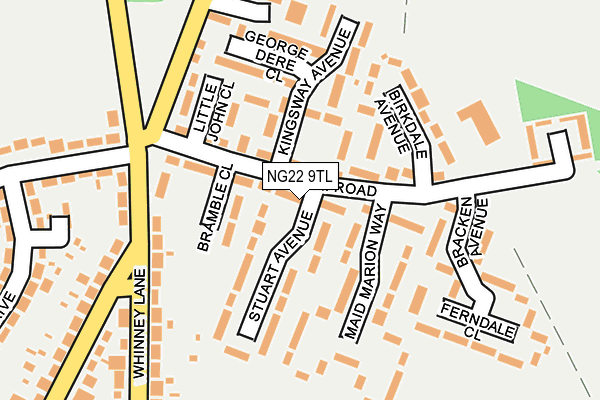 NG22 9TL map - OS OpenMap – Local (Ordnance Survey)